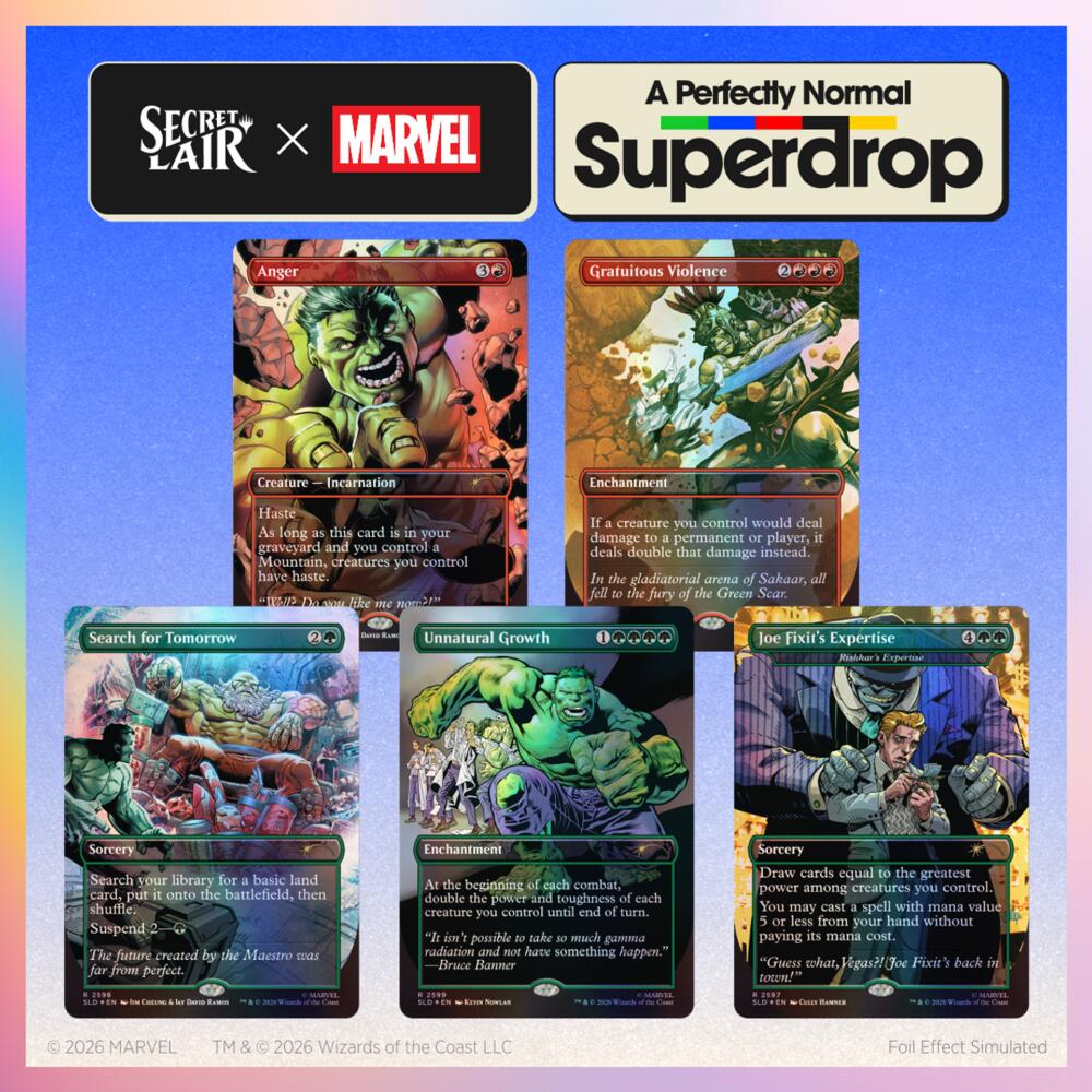 Secret Lair Drop Series: Hulk Smash! Traditional Foil Edition (SLD)